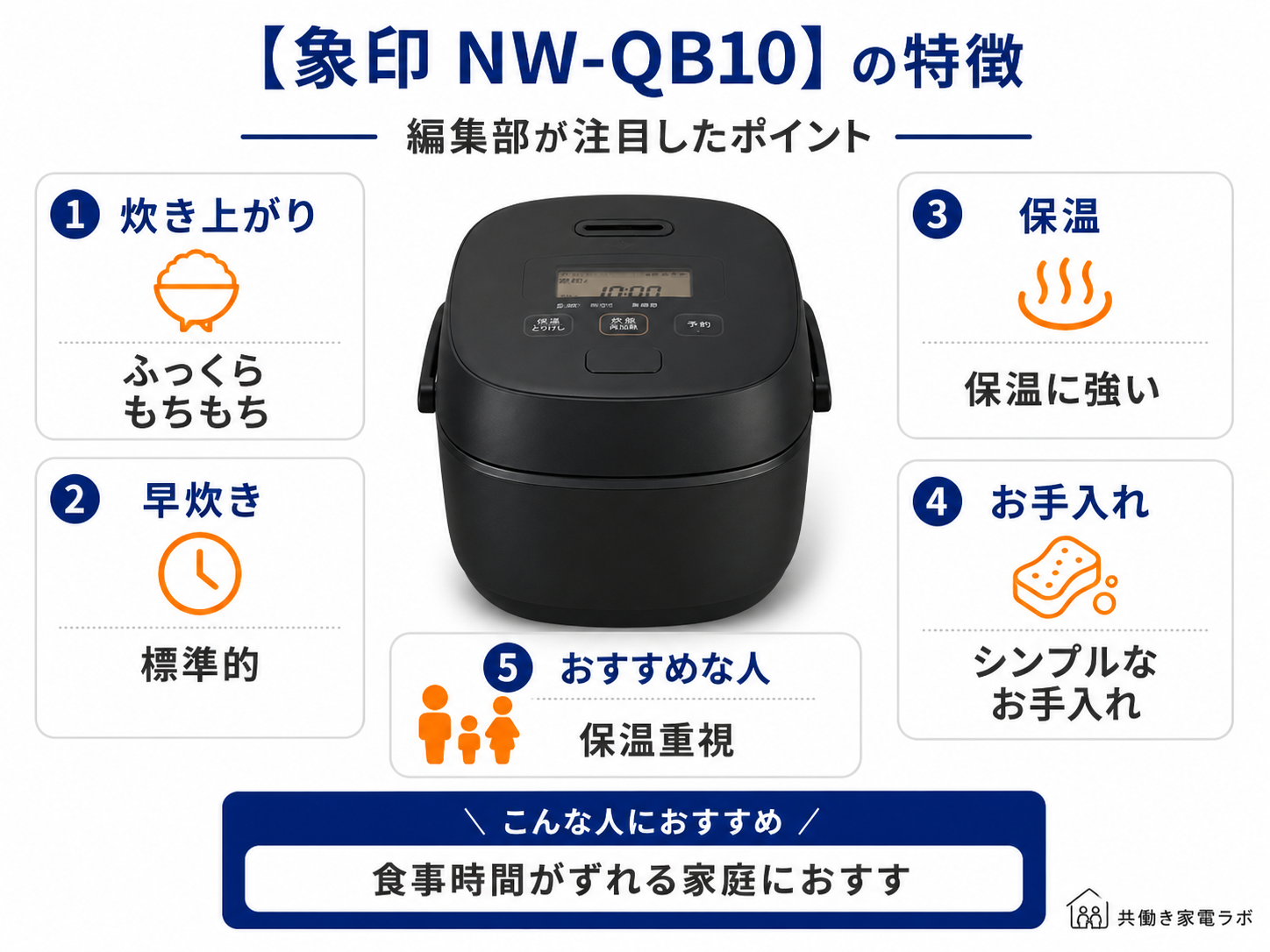象印 NW-QB10の特徴とおすすめポイント
